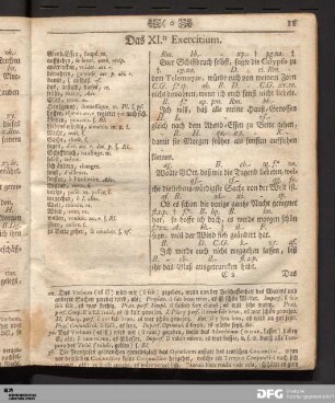 [XI. Exercitium bis XX. Exercitium.]