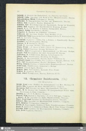VII. Chemnitzer Bezirksverein.