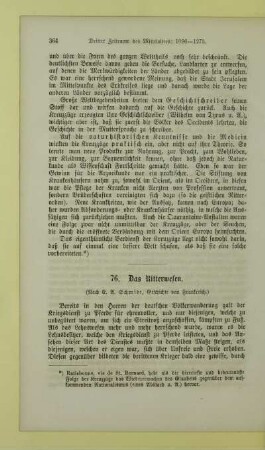 Das Ritterwesen