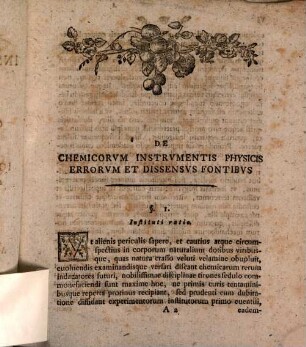 De chemicorum instrumentis physicis, errorum et dissensus fontibus