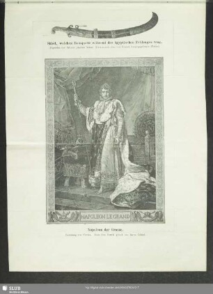 Säbel, welchen Bonaparte während des ägyptischen Feldzuges trug. - Napoleon der Grosse (von Florian)