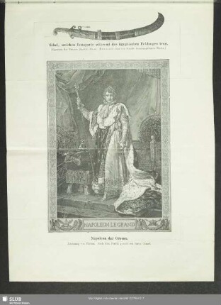 Säbel, welchen Bonaparte während des ägyptischen Feldzuges trug. - Napoleon der Grosse (von Florian)