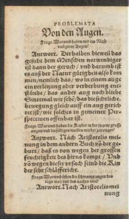 Von den Augen.