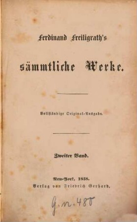 Sämmtliche Werke : Wohlfeile vollständige Original-Ausgabe, 2