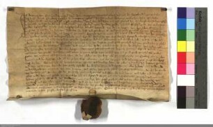 Dietrich v. Cleen Komthur zu Marburg, welcher von dem Pfalzgräf. Marschall Philipp v. Cronberg eine Verschreibung des Grafen Johann v. Nassau über...