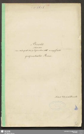 Bericht über eine vom 14. August bis 9. September 1865 ausgeführte geognostische Reise - 18.7327 4.