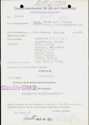 Kuhn, Berta
