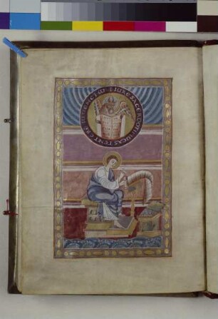 Sogenanntes Evangeliar des Bischofs Hezilo — Der Evangelist Lukas, Folio fol. 108v