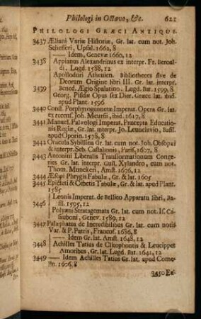 Philologi in Octavo, &c.