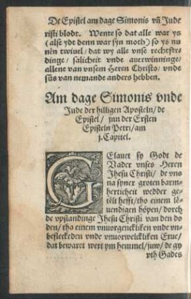 Am dage Simonis unde Jude der hilligen Aposteln ...