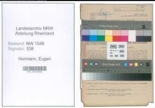 Entnazifizierung Eugen Hormann , geb. 13.12.1900 (Lehrer)