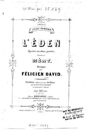 L' Eden : mystère en 2 parties