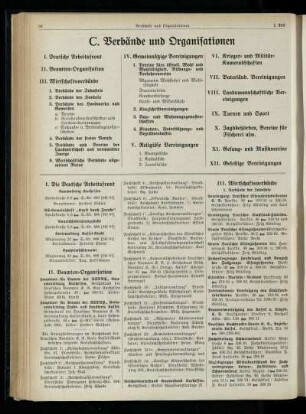 Verbände und Organisationen
