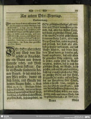 Am andern Oster-Feyertage