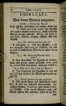 Liber I. Von denen Wunden /..