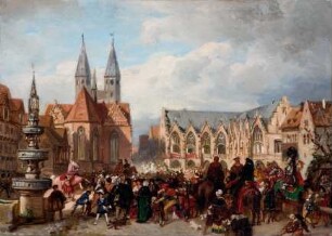 Turnier auf dem Braunschweiger Altstadtmarkt 1544