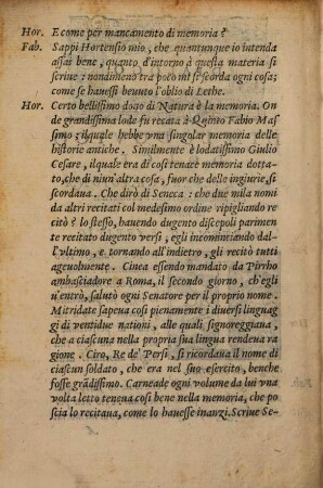 Dialogo di M. Lodovico Dolce, nel quale si ragiona del modo di accrescere e conservar la memoria