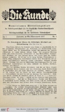 Die Bedeutung der Wurten für Wissenschaft, Wirtschaft und Weltanschauung