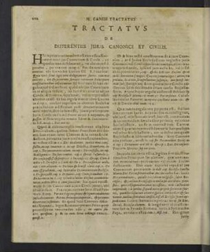 Tractatus de differentiis juris canonici et civilis.