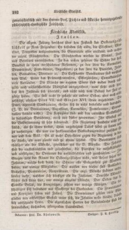 192 Kirchliche Statistik