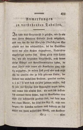 Anmerkungen zu vorstehenden Tabellen.