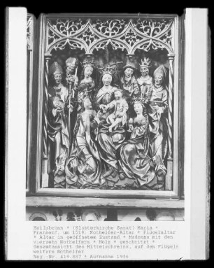 Nothelfer-Altar — Altar in geöffnetem Zustand — Madonna mit den vierzehn Nothelfern