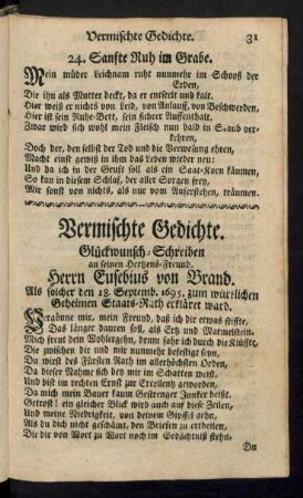 Vermischte Gedichte