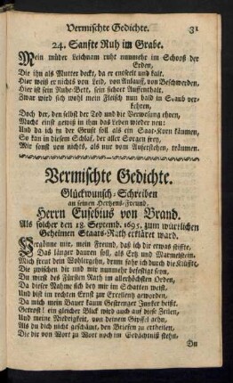Vermischte Gedichte