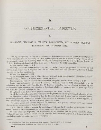 A. Gouvernementeel onderwijs