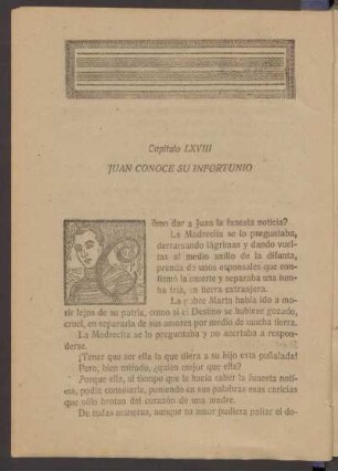 Capítulo LXVIII - Juan conoce su infortunio