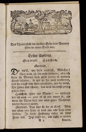 Erster Auftritt. Gertrud. Hanchen.