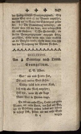 DCCLXXXVII. Am 8. Sonntage nach Trinit. Evangelium.