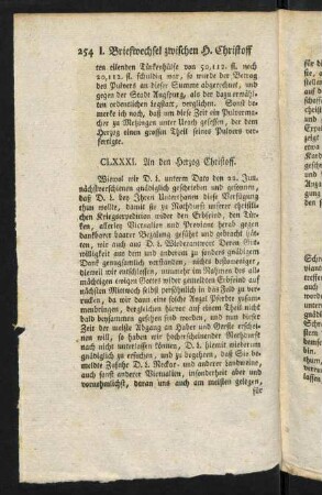 254-262, Briefe CLXXXI-CLXXXVII