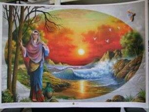 Poster mit Darstellung einer Nomadin
