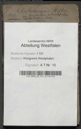 Aufhebung des Damenstifts Neuenheerse