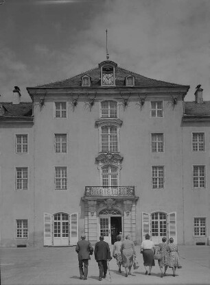Moritzburg. Schloß, Südfassade, Mittelrisalit