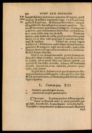 L. Cum ea quae. XXI.