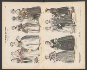Zur Geschichte der Kostüme, siebzigster Bogen: XVIII. Jahrhundert (1770-1790), bürgerliche Trachten
