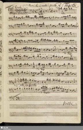 606. Finale Quartetto: Numi che in canto è questo / Anfossi, P.