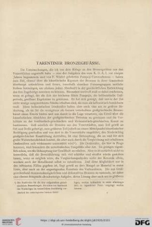 Tarentiner Bronzegefässe