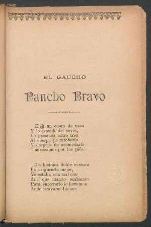 El gaucho Pancho Bravo