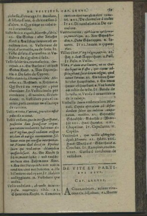 De Vite Et Partibus Eius. Cap. LXXVII