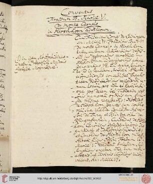 Conventus Fratrum B.M.V. de Monte Carmelo in Hirschhorn ad Nicrum