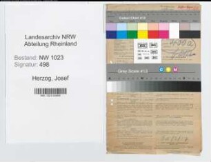 Entnazifizierung Josef Herzog , geb. 29.12.1894 (Lehrer)