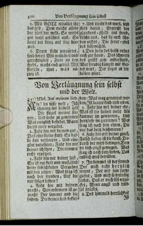 Von Verläugnung sein selbst und der Welt.