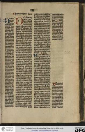 Incipit liber quartus. Capitulum I.
