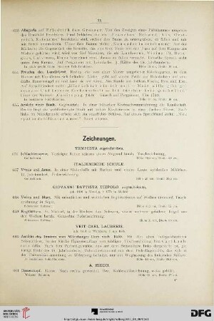 Zeichnungen (Nr. 656-663)