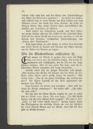 Wie die Glockenblume entstanden ist.