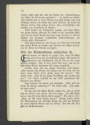 Wie die Glockenblume entstanden ist.