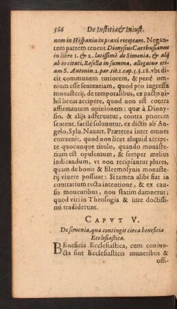 Capvt V. De simonia, quae contingit circa beneficia Ecclesiastica.